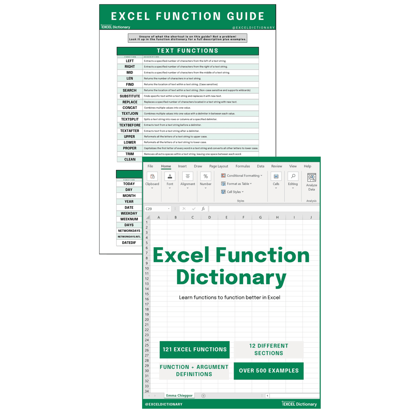Excel Dictionary Bundle