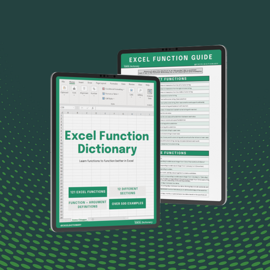 Excel Function Dictionary