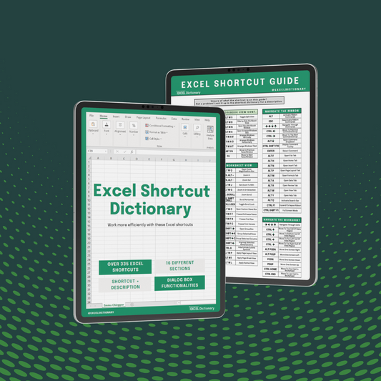 Excel Shortcut Dictionary