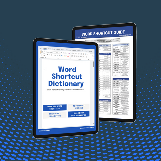 Word Shortcut Dictionary